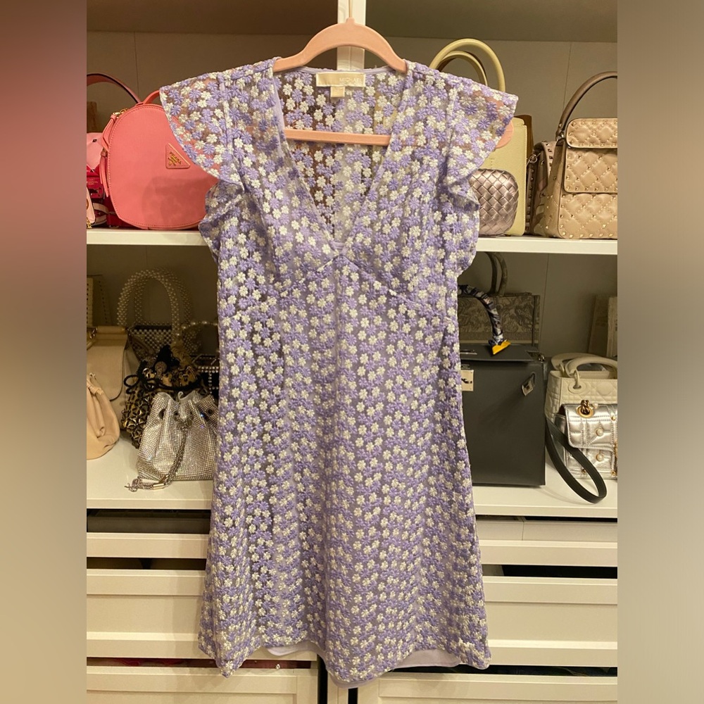 MOVING SALE Michael Kors lavender floral dress Size 2